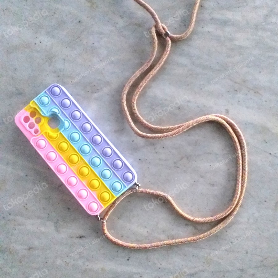Pop It Case + Sling Slempang Lanyard Tali Infinix Hot 10 Hot 11S Finger Hot 11 Hot11 Infinix Hot 11 