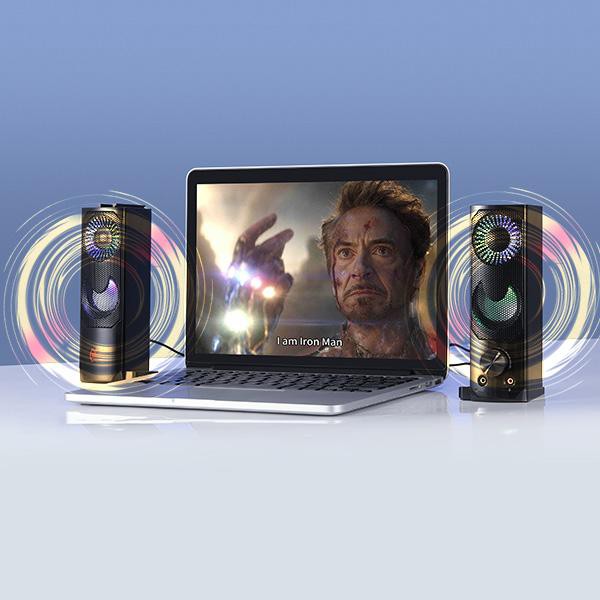 PROMO ROBOT RS300 SPEAKER E-SPORT GAMING SOUND BAR MULTIMEDIA WITH RGB LIGHTING EFFECT ORIGINAL
