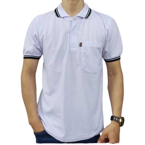 Noveli wear - Kaos pria polo shirt saku dewasa lengan pendek | kaos kerah pria size L XL XXL