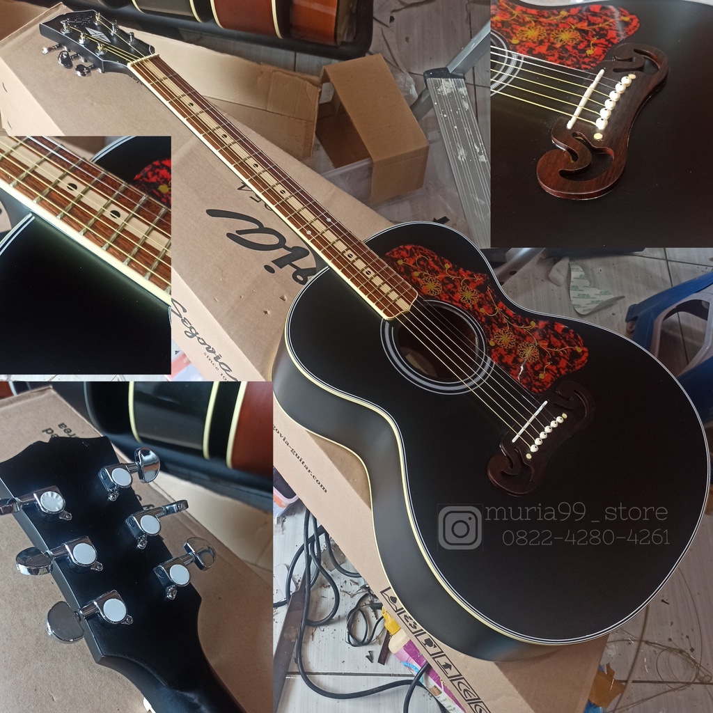 Gitar akustik j200 BK Black