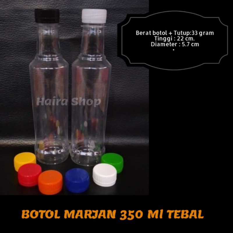 Botol Marjan Plastik 350 ml (Serang-Banten)