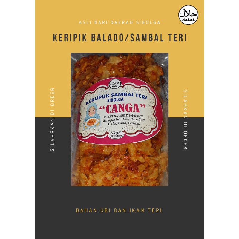 

Keripik Sambal/Balado Teri Sibolga