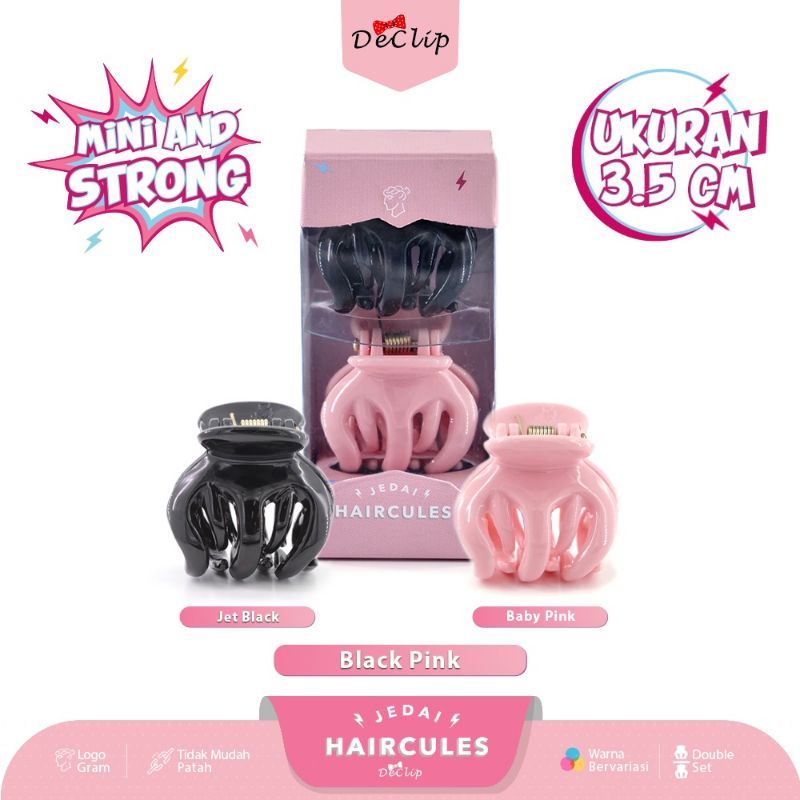 JEDAI HAIRCULES MINI 3,5CM GIGI 5 (2pcs) BLACK-PINK