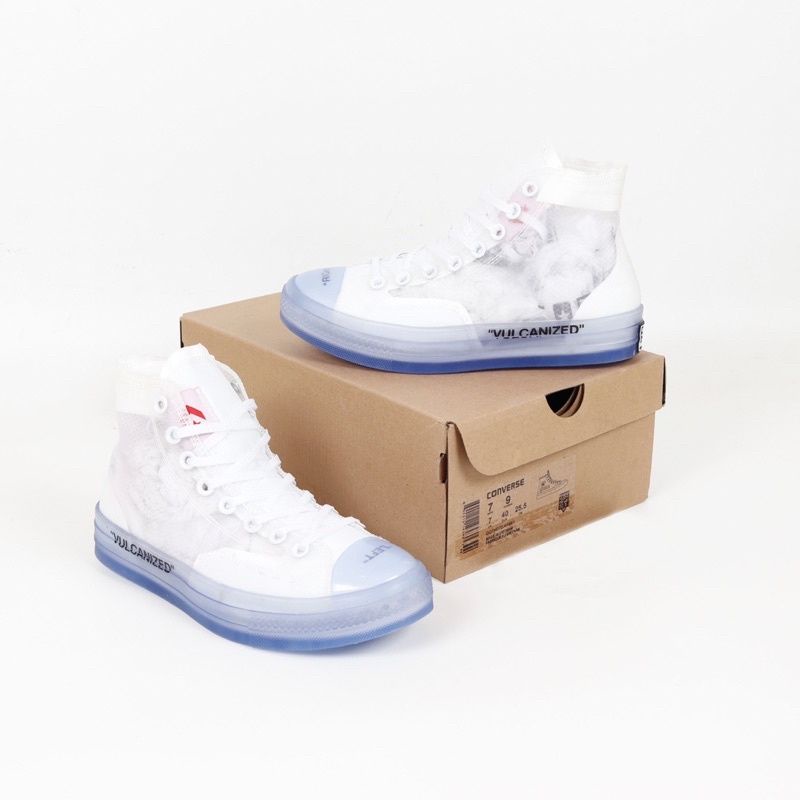NEW OFF WHITE TRANSPARAN X CONVERSE CHUCK TAYLOR VIRGIL ABLOH