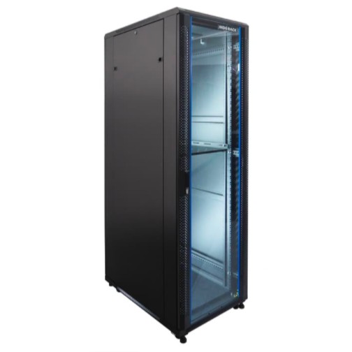 IR9042G - 42U Close Rack Depth 900mm Glass Door 19&quot; - INDORACK