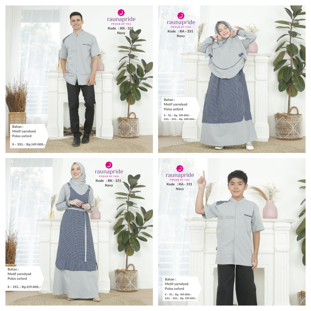 sarimbit keluarga 2021 rauna 331 navy terbaru original