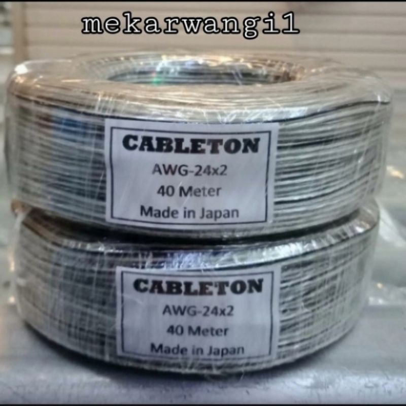 kabel awg 24x2 transfaran panjang 40meter