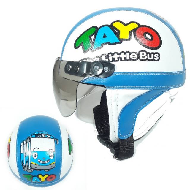 Helm Anak Retro Tayo The Little Bus Shopee Indonesia Helm Anak Retro Tayo The Little Bus Shopee Indonesia