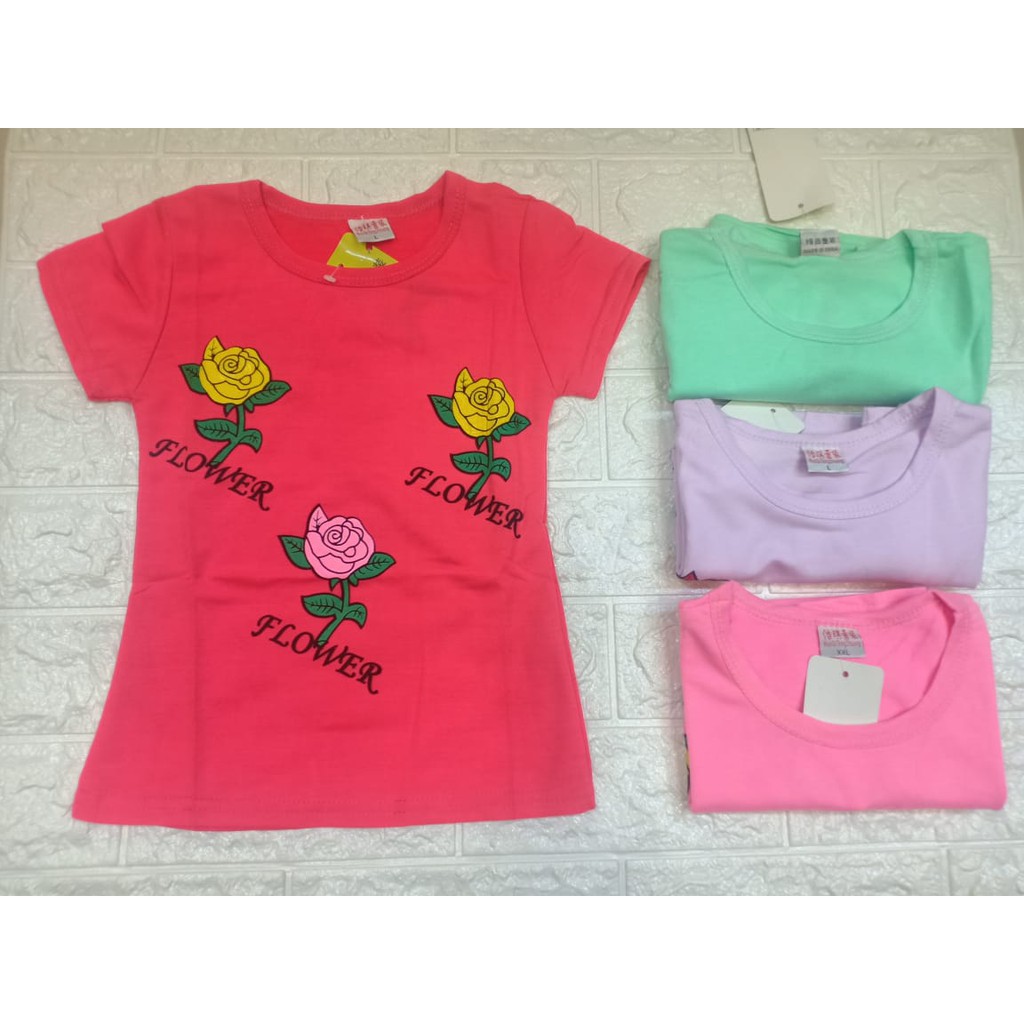 T-shirt /  kaos anak perempuan import_purang sakato shop