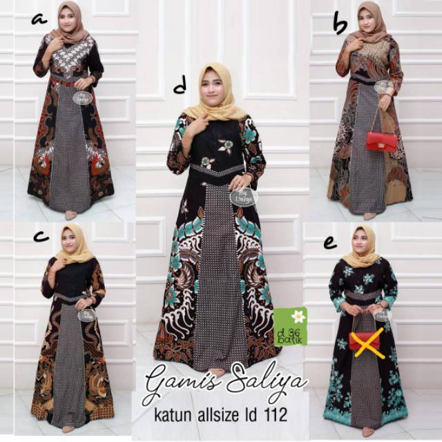 Gamis saliya batik modern