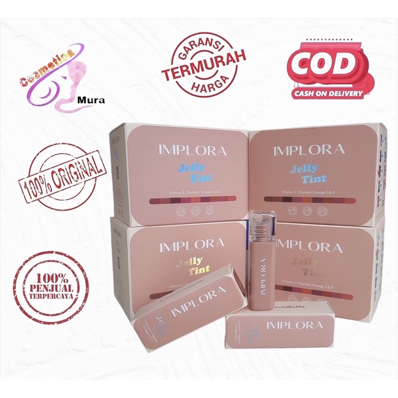 (ci,bx) IMPLORA JELLY TINT LIQUID LIPTINT - LIPTINT JELLY LONG LASTING DAN TAHAN LAMA