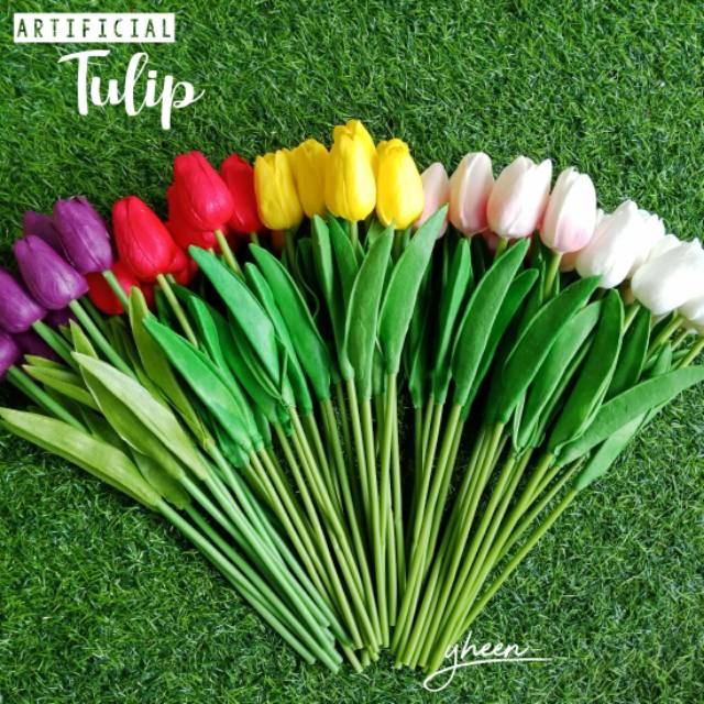 Bunga Tulip Latex / Artificial Tulip (Harga Per Tangkai)