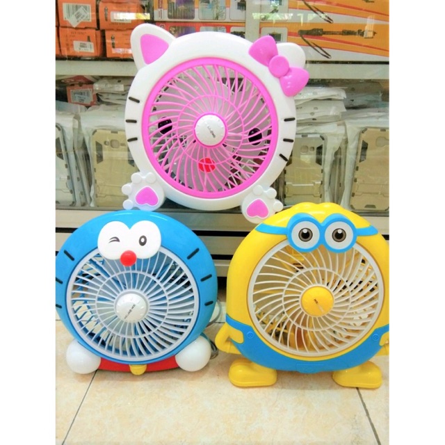 Kipas Angin Karakter Listrik Lucu 10 Inch Kipas Karakter kencang kotak DUDUK 10&quot; kipas box fan BESAR