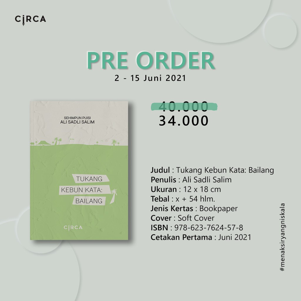 Tukang Kebun Kata: Bailang – Ali Sadli Salim