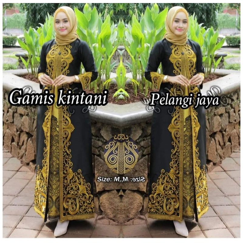 Gamis khintani pelangi jaya/gamis muslim/gamis pesta/gamis modern