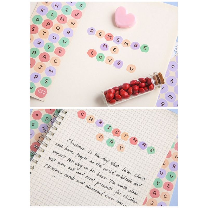 

Murah Sticker alphabet berwarna