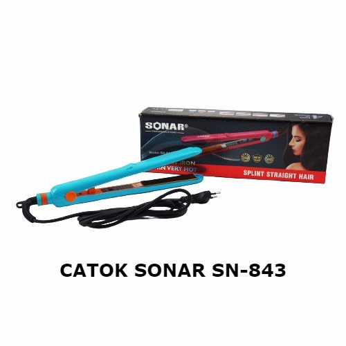 Catokan Rambut Salon Original Sonar SN-843 - Catok Sonar Berkualitas - Catok Rambut Salon Smothing - Catok Rambut Murah