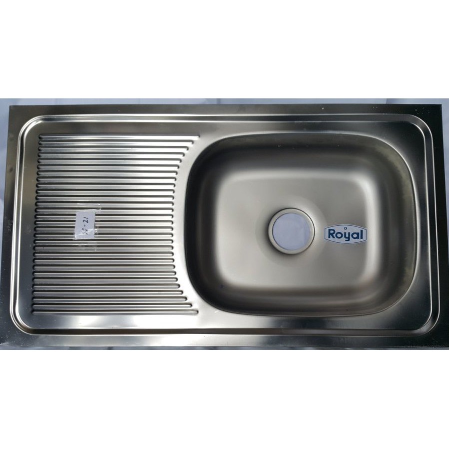 Bak Cuci Piring Stainless Dengan Sayap Royal 90 Cm Kitchen Sink Shopee Indonesia