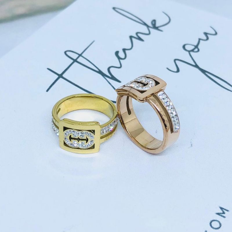 CINCIN GC TITANIUM BENTUK SEGIEMPAT PREMIUM ZIRKONICINCIN TITANIUM PREMIUM ANTI KARAT ANTI HITAM DAN