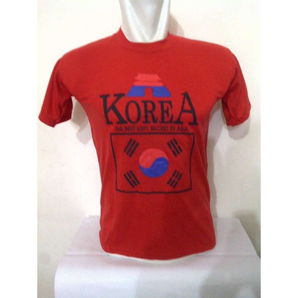 kaos negara korea/oleh oleh korea/souvenir korea/souvenir negara