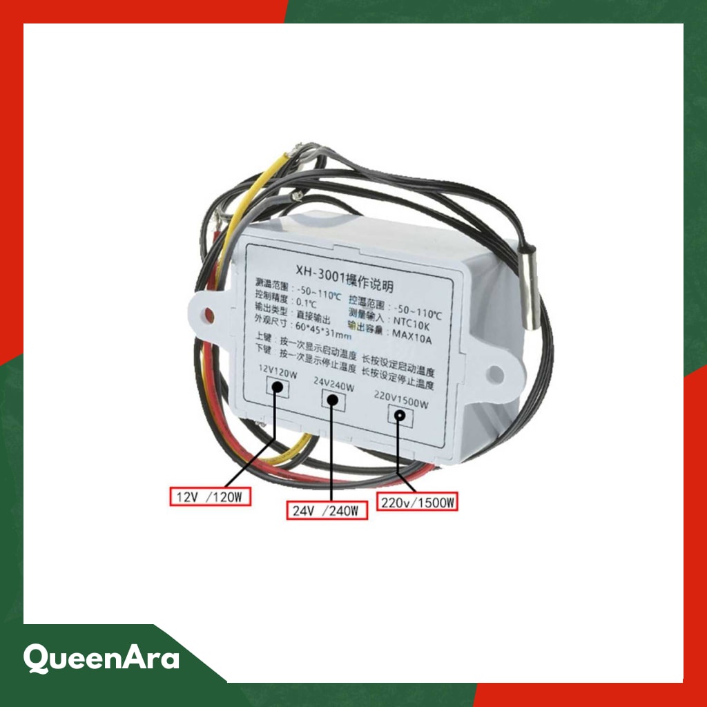 Taffware Digital Temperature Control Thermostat - XH-W300