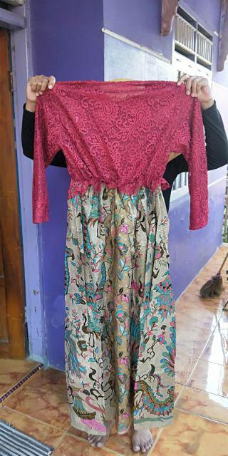 Couple Batik Gamis Brokat Cindrawasih Kamaratih