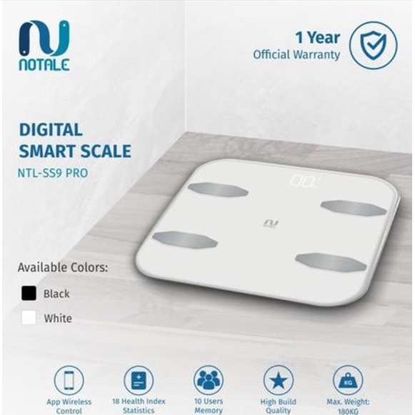 Notale Timbangan Badan Digital Smart Weight Scale with APPS ALT