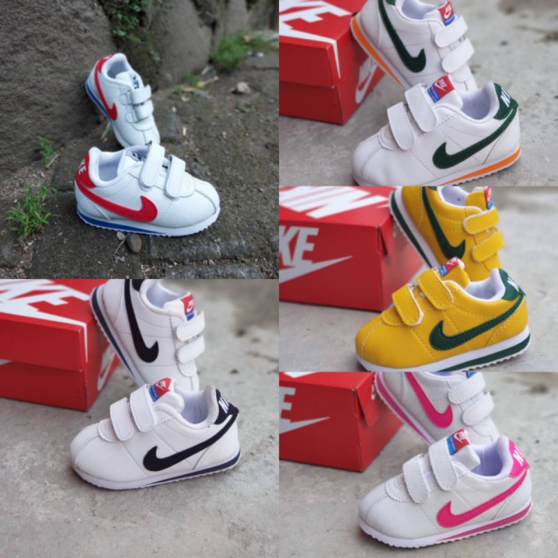 sepatu balita anak cewe cowok nike cortez sneakers anak kid shoes