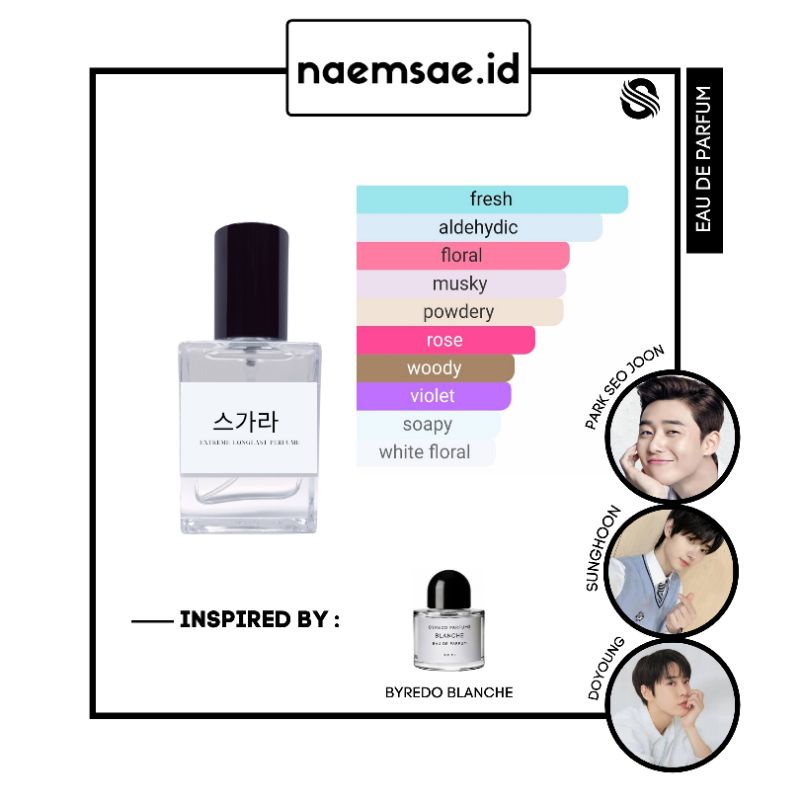 HarumTerus- PARFUM DOYOUNG SUNGHOON PARK SEO JOON BYREDO BLANCHE BY NAEMSAE.ID - PARFUM WANITA