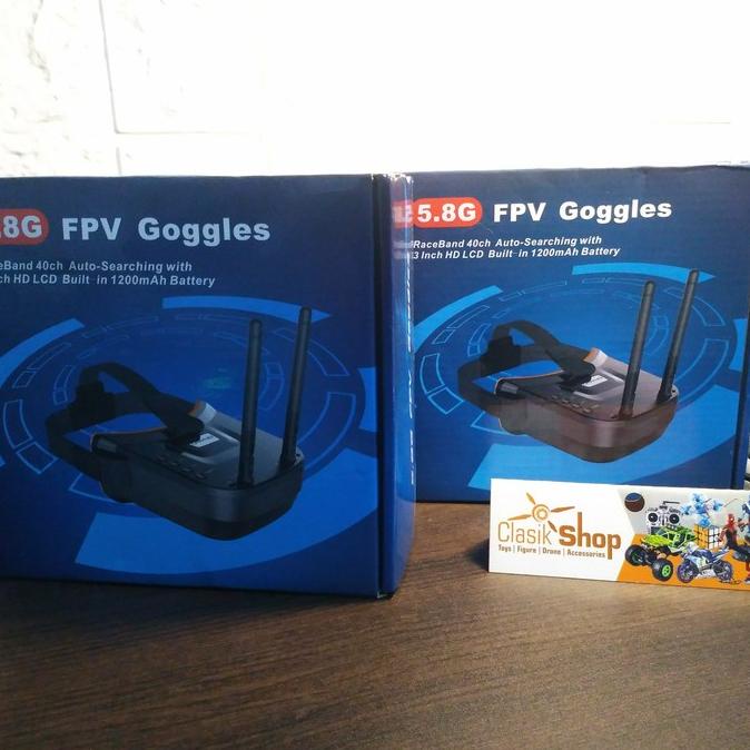 VR009 Goggles Fpv Goggles Google Fpv 5.8Ghz mirip vr007 vr006 eachine