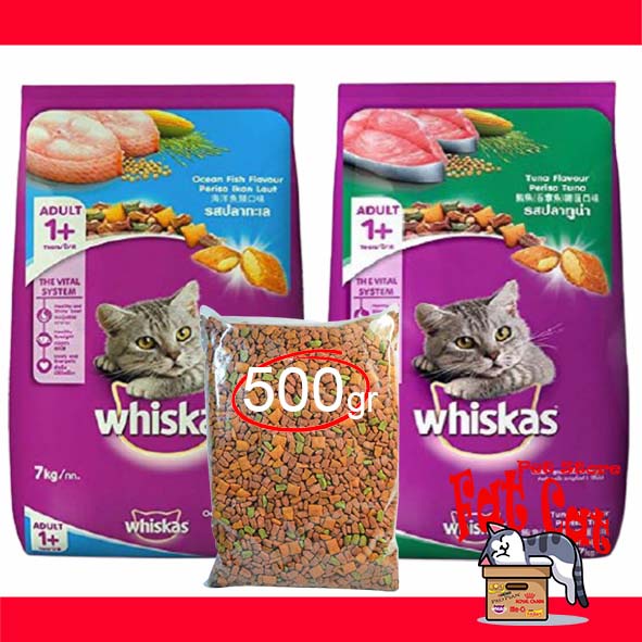 Makanan Kucing Whiskas 500gr repack