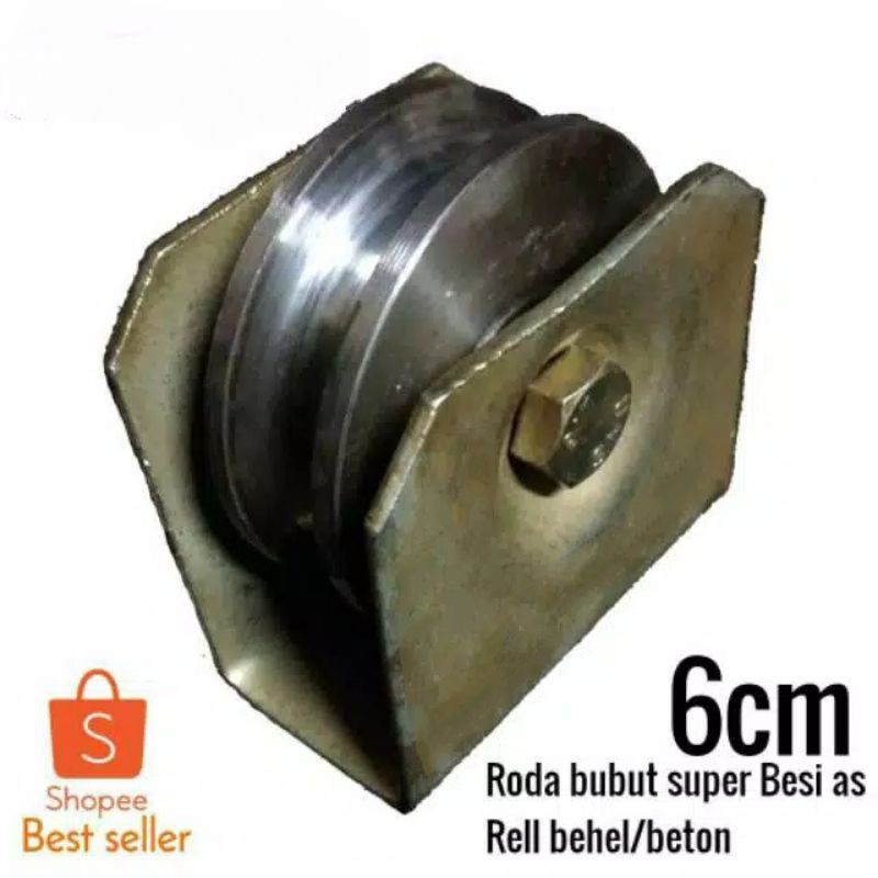 Jual Roda Pagar Besi Super 6 Cm Rel Siku Dan Beton Shopee Indonesia 2373