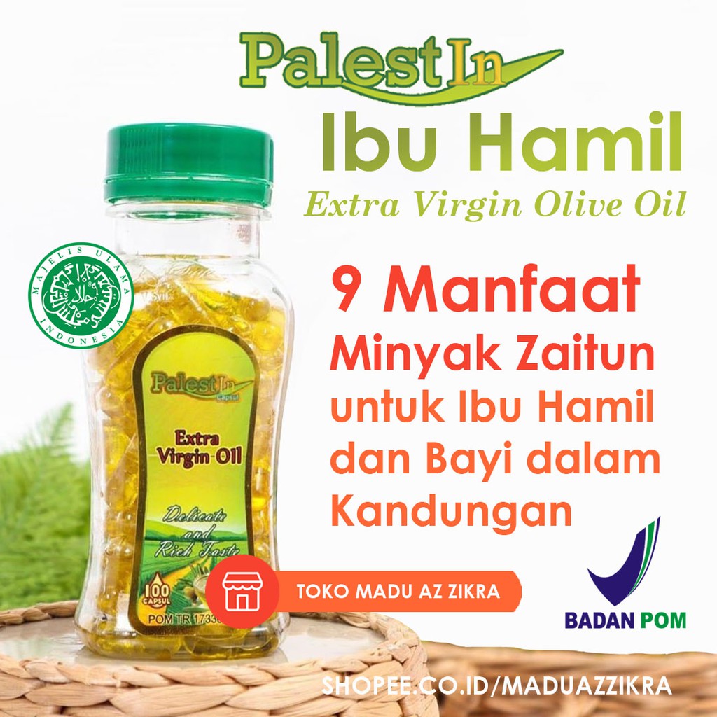 Alami Melancarkan Persalinan Minyak Zaitun Asli Murni Extra Virgin Palestin Kapsul Ibu Hamil Minum Shopee Indonesia