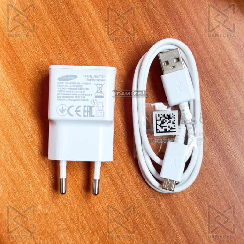 Charger Samsung Galaxy Original 100% Output 5V/2A Micro USB 10W