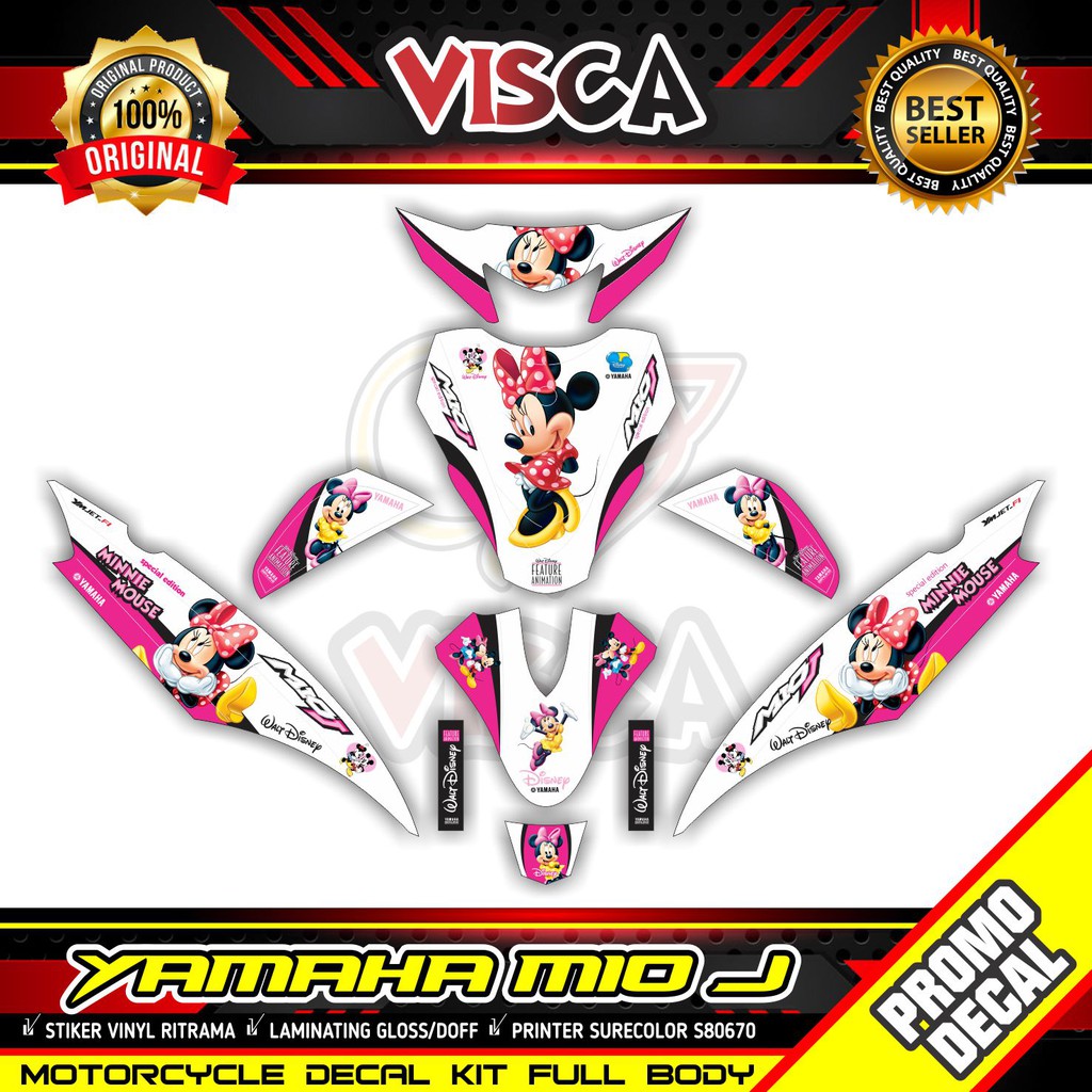 Decal Mio J Full Body Stiker Mio J Full Body Minnie Mouse
