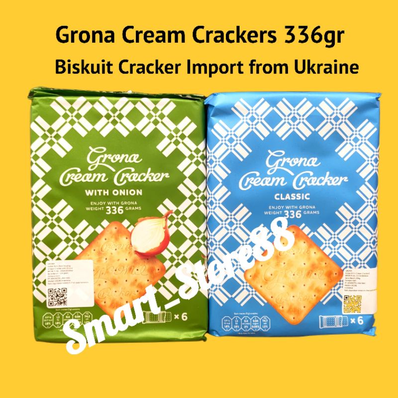 

GRONA CREAM CRACKERS 336GR BISKUIT KRAKER GRONA BISKUIT IMPORT BISCUIT CREAM CRACKER