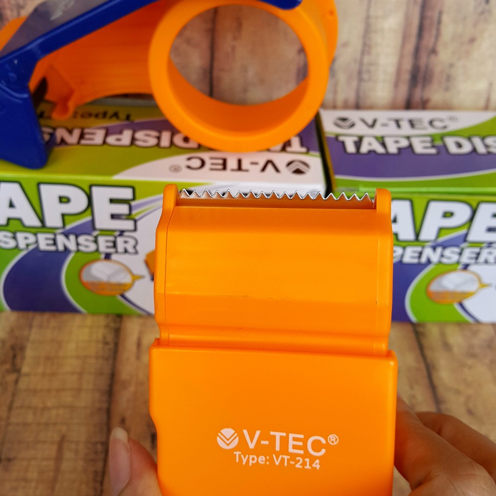 Tape Dispenser Lakban OPP Bahan Plastik - Tape Cutter V-Tec Type VT 214