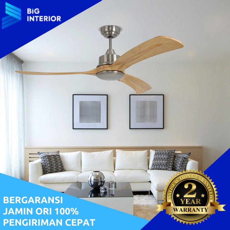 Kipas Angin Gantung Plafond, MT Edma, 52in Auben, Remote Control