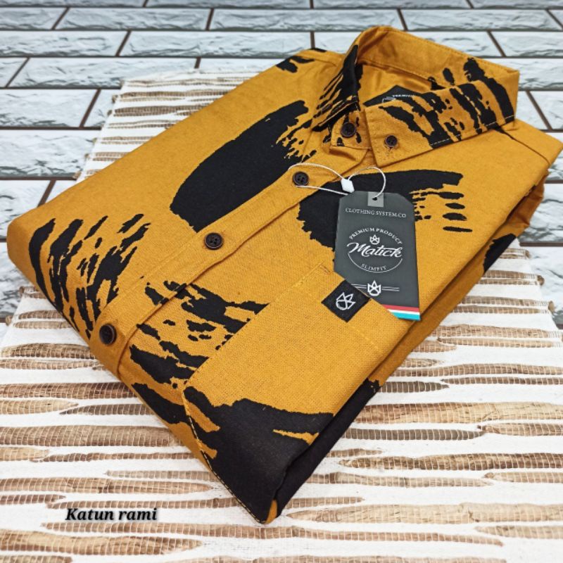 kemeja printing lengan pendek pria - kemeja full print dewasa lengan pendek - kemeja casual full motif - kemeja pantai lengan pendek termurah