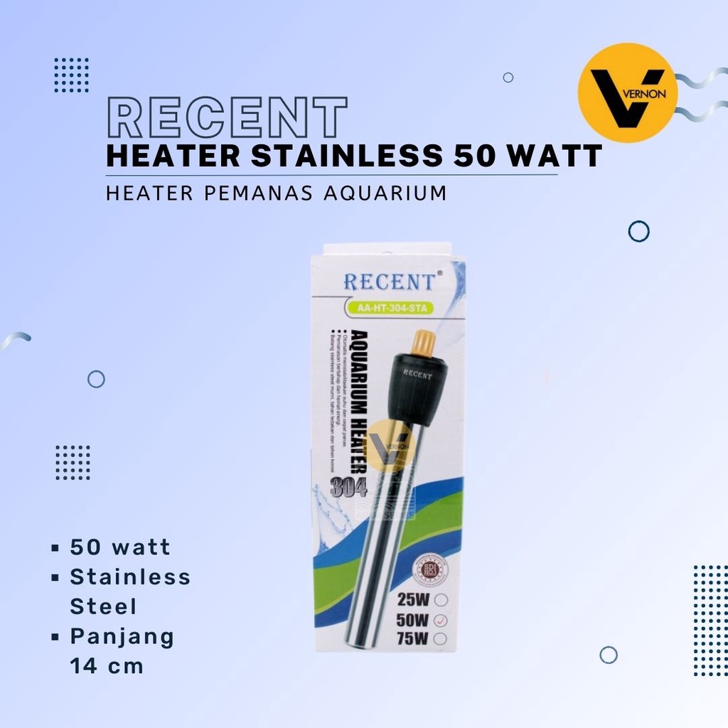 Recent AA HT 304 50 Watt STA Heater Aquarium Stainless 50 Watt
