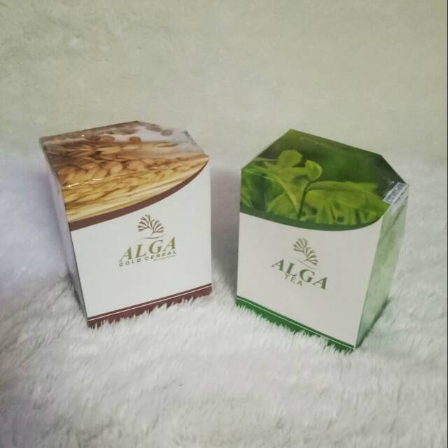 Paket hemat Alga gold cereal dan Alga Tea premium/paket lengkap Alga series