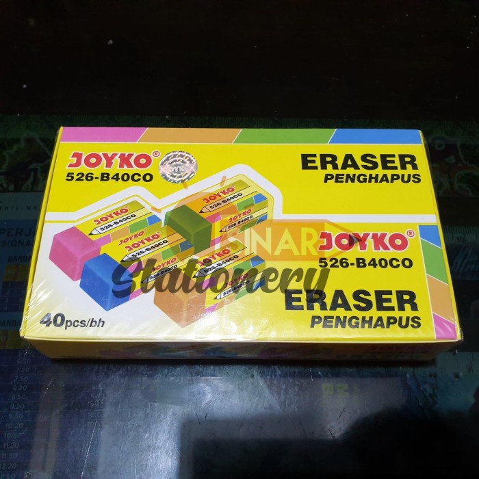 

Aman Penghapus 526 B40Co Joyko 1Pak Isi 40Pc Terlaris