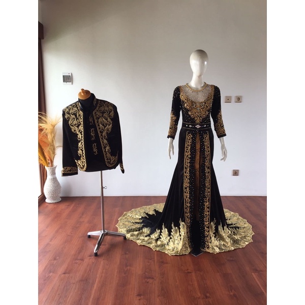 baju pengantin putra dan putri/kebaya naura