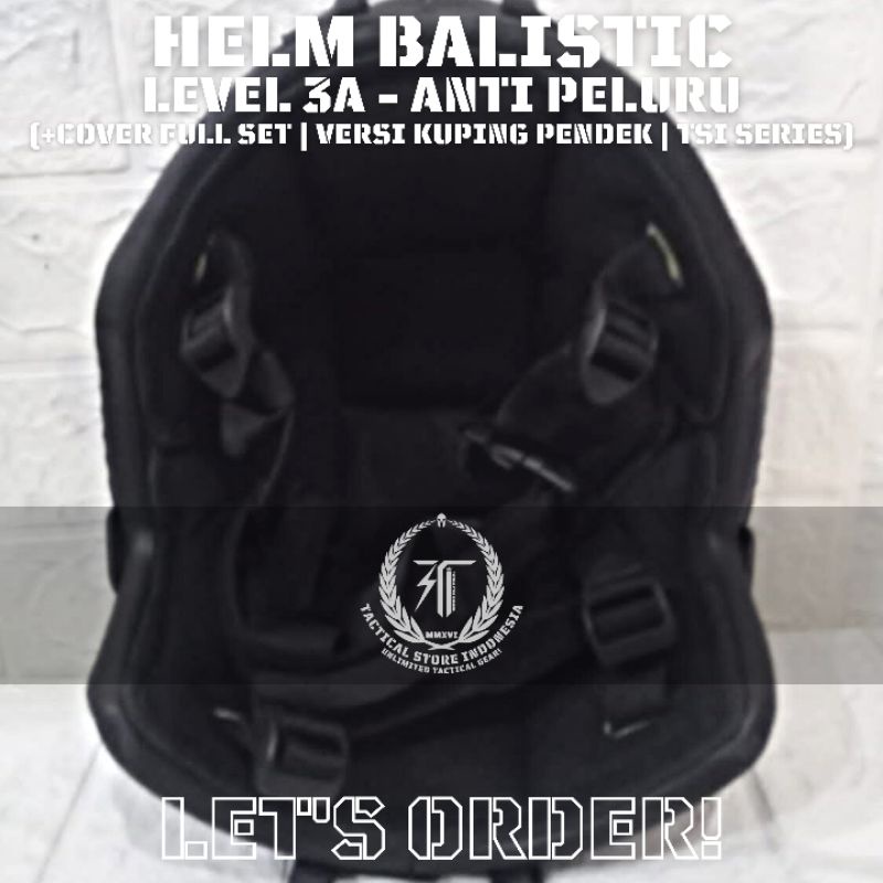 PROMO DISCOUNT Helm Balistic Level 3 A - Helm Tactical Anti Peluru - Helm TNI / Polisi - Brimob - Helm Balistik Pendek