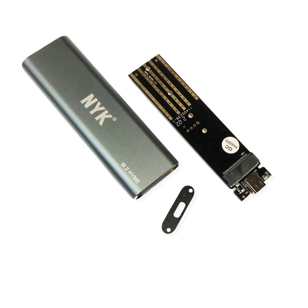 USB 3.1 to M.2 NVME SSD Enclosure - Casing SSD M2 NVME Type C 3.1