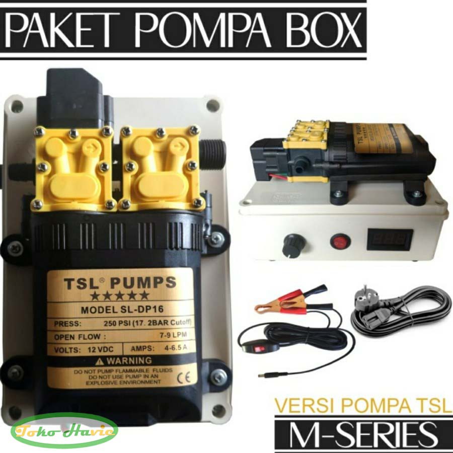 Pompa Box Dual Pump M Series Dilengkapi Saklar - TSL DUAL PUMP