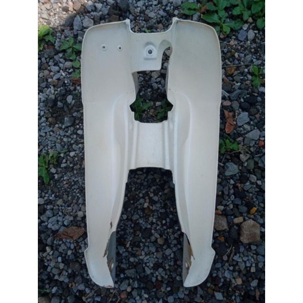 Tebeng cover dek body fairing sayap Yamaha Alfa Putih orignal copotan