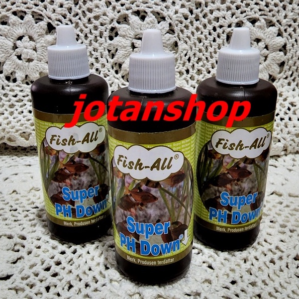 Fish All Super PH DOWN Obat Ikan Penurun PH Air Aquarium Kolam Ikan 100ml 100 ml