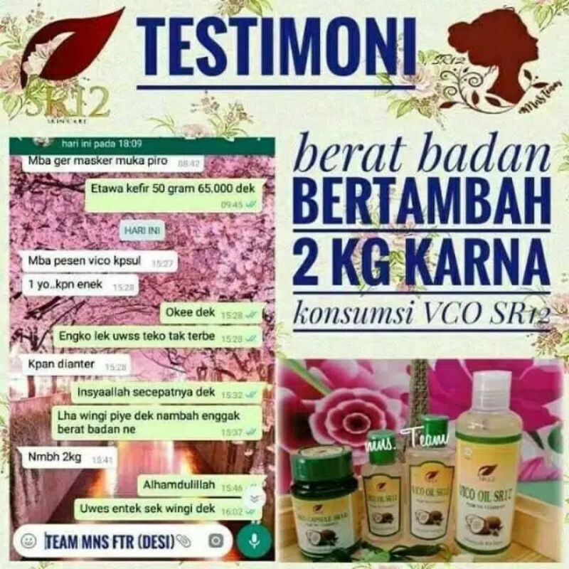 

MINYAK KELAPA MURNI/VIRGIN COCONUT OIL