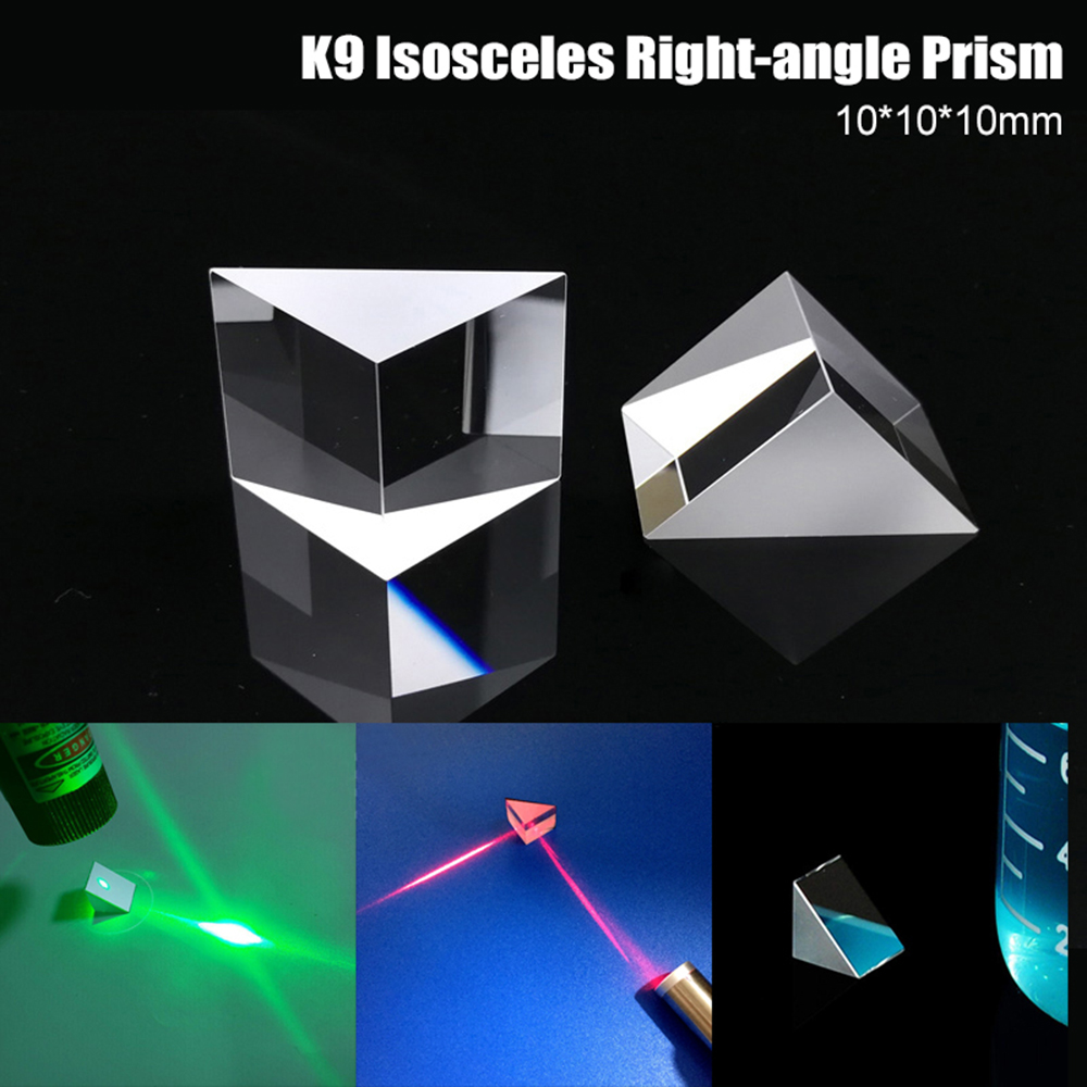 ELEGANT Universal Optical Prism Photography Props Testing Instrument Isosceles Prisms Triangular Right Angle Glass Novelty Teaching Home Decor